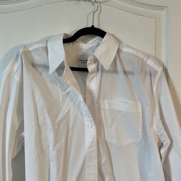 abercrombie white cropped blouse - Picture 3 of 3